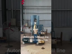 Pollo de 1 o 2 toneladas Pequeño molino de piensos para aves de corral Máquina completa estrella automática