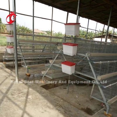 El tipo sistema de H de la jaula de batería de la capa con el equipo de las aves de corral para 5000-20000 pájaros cultiva el iris