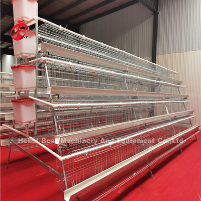 5 ponedoras galvanizadas 450cm2 Emily de huevo del sistema de la jaula de batería de la capa de las gradas