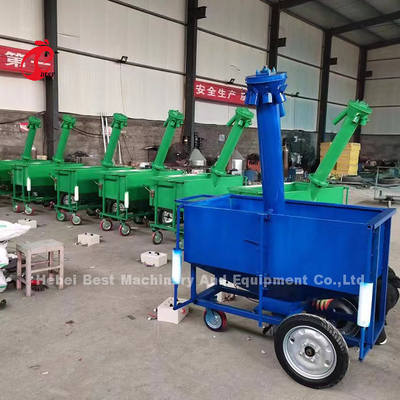 Carrito automático de alimentación de pollos Cajera de aves de corral de alimentación Rosa