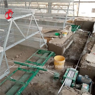 Ada automático de la máquina del retiro del abono del raspador y de la correa de la granja de pollo de las aves de corral 380V
