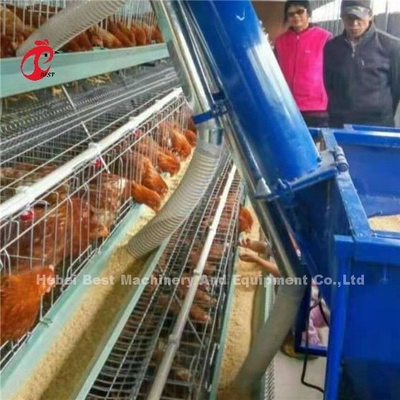 Ada de alimentación del carro 220V del pollo automático de la jaula de la parrilla de la capa de la granja avícola