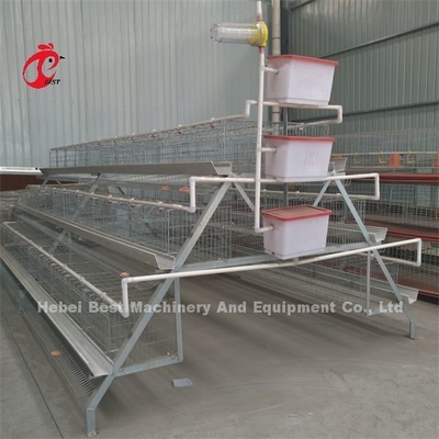 Altas gallinas de la capa del sistema de la jaula de batería de las aves de corral de la estabilidad en África ISO9001 Emily
