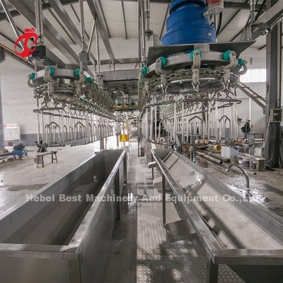 sistema de proceso de la parrilla 220V 4kw, equipo Doris de la matanza del pollo de los Ss 304